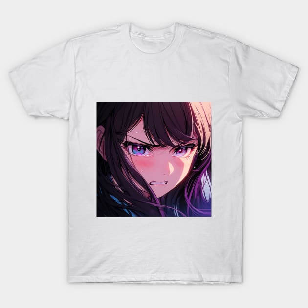 angry girl T-Shirt by WabiSabi Wonders